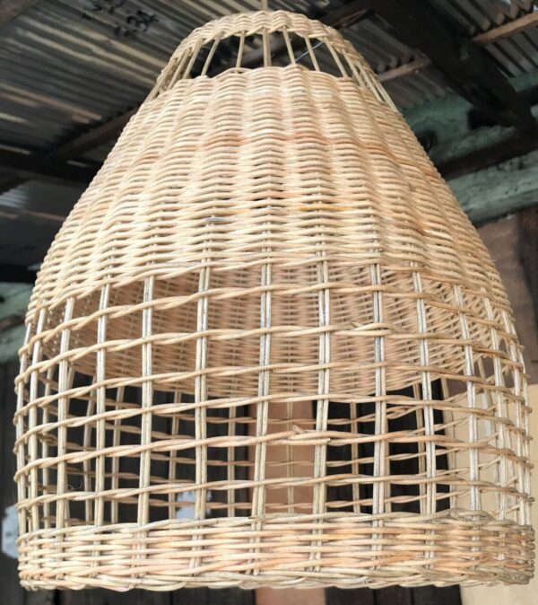 Natural Rattan Lamp Shade cane wicker hanging Pendant Light fitting 19