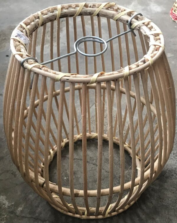 Natural Rattan Lamp Shade cane wicker hanging Pendant Light fitting 22