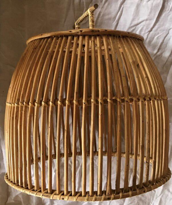 Natural Rattan Lamp Shade cane wicker hanging Pendant Light fitting 28