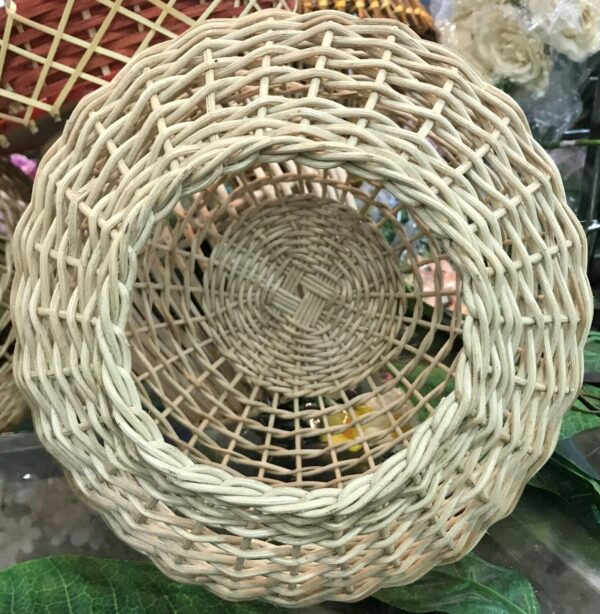 Natural Rattan Lamp Shade cane wicker hanging Pendant Light fitting 45 - Image 3