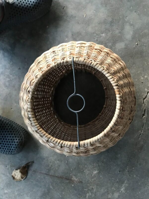 Natural Rattan Lamp Shade cane wicker hanging Pendant Light fitting 50 - Image 4