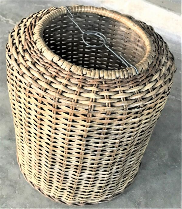 Natural Rattan Lamp Shade cane wicker hanging Pendant Light fitting 51 - Image 2