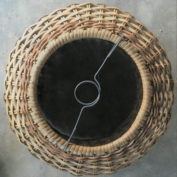 Natural Rattan Lamp Shade cane wicker hanging Pendant Light fitting 51 - Image 3