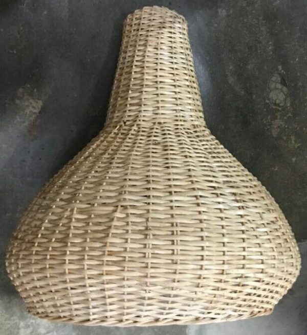 Natural Rattan Lamp Shade cane wicker hanging Pendant Light fitting 52 - Image 5