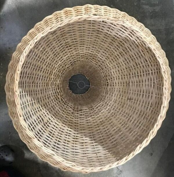 Natural Rattan Lamp Shade cane wicker hanging Pendant Light fitting 52 - Image 6