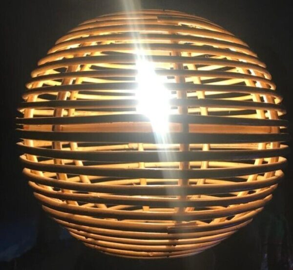 Natural Rattan Lamp Shade cane wicker hanging Pendant Light fitting 56