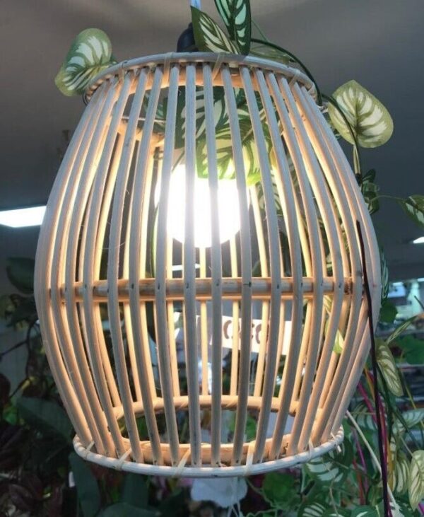 Natural Rattan Lamp Shade cane wicker hanging Pendant Light fitting 57