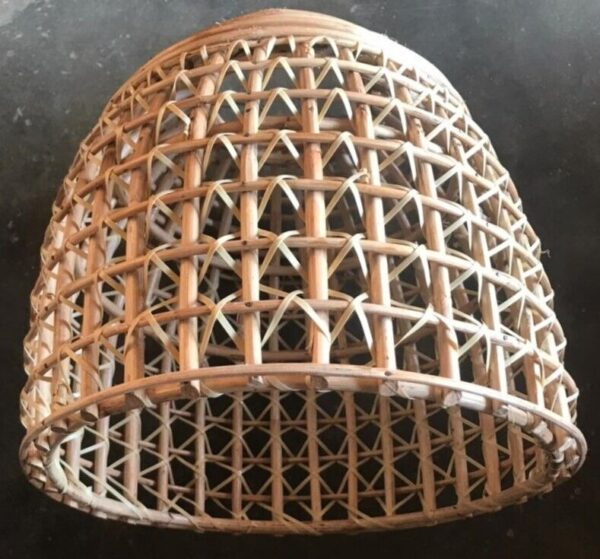 Natural Rattan Lamp Shade cane wicker hanging Pendant Light fitting 60 - Image 3