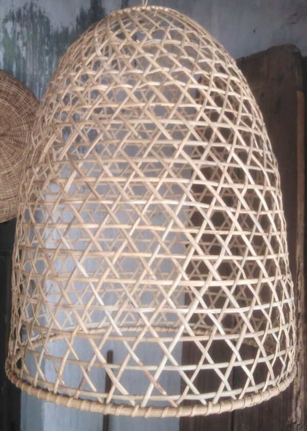 Natural Rattan Lamp Shade cane wicker hanging Pendant Light fitting 7