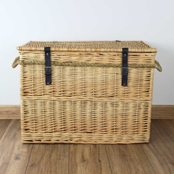 Natural Wicker Chest Storage Trunk