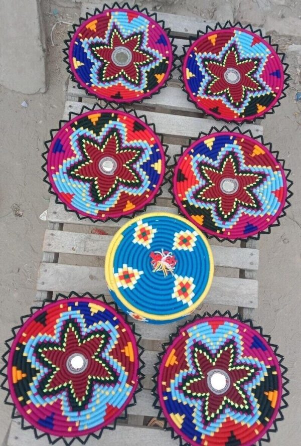 New Arrival Authentic Handmade Woven Wall Basket & Hot pots from Pakistan: Boho