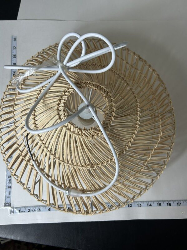 New Lampshade Ceiling Lamp Shade Rattan Pendant Light Wicker Lamp Shade - Image 3