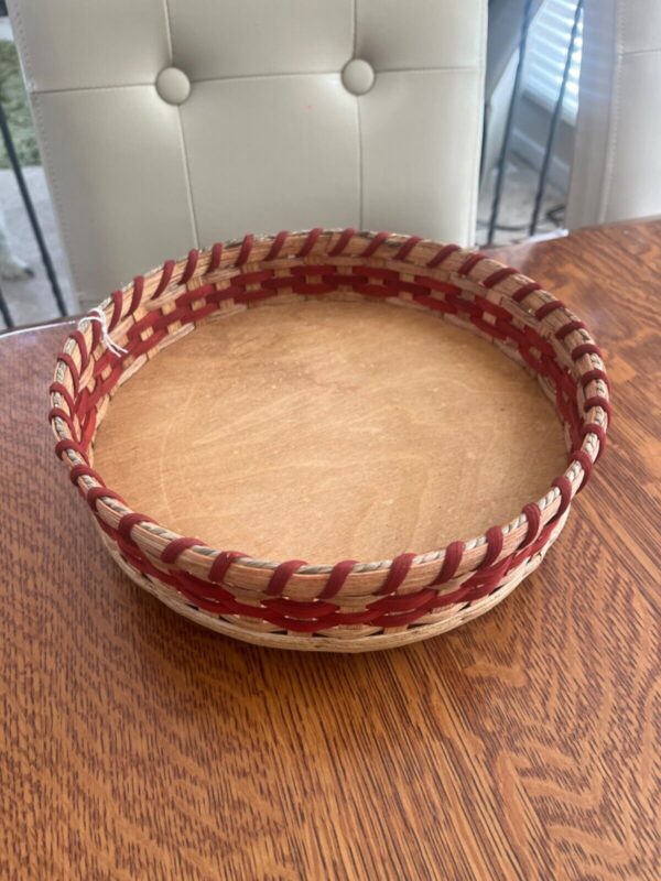 Ohio Amish Basket Woven New LAZY SUSAN Handmade - Image 4