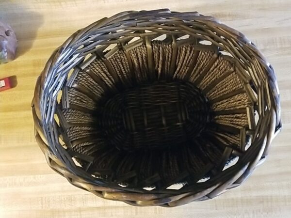 Oval Wicker Rattan Jute Basket Weave - Image 2