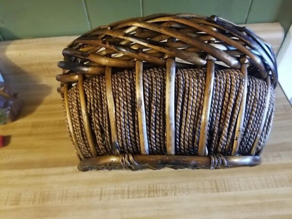 Oval Wicker Rattan Jute Basket Weave - Image 3