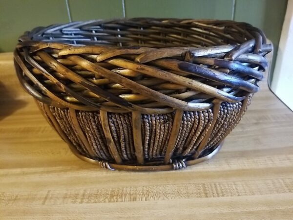 Oval Wicker Rattan Jute Basket Weave