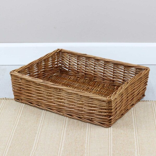 Padstow Wicker Empty Hamper Basket Tray