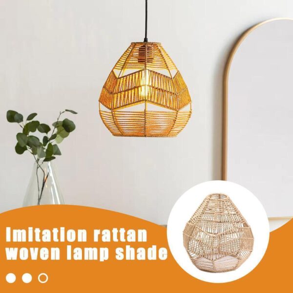 Pendant Lamp Shade Rattan Decoration Ceiling Light For Restaurant D4P1 O0T4 - Image 2