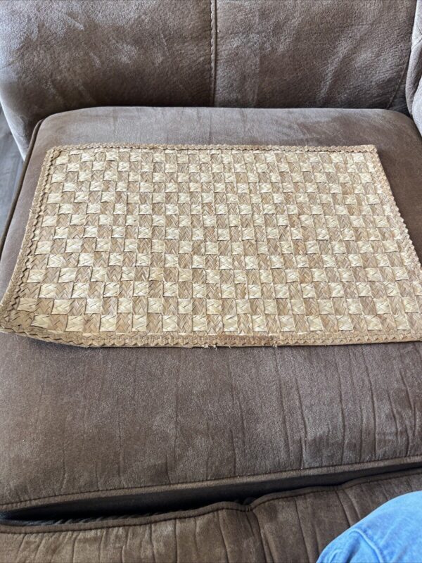 Placemats Boho Woven Wicker Basket Weave Rectangle Set Of 4 - Image 4