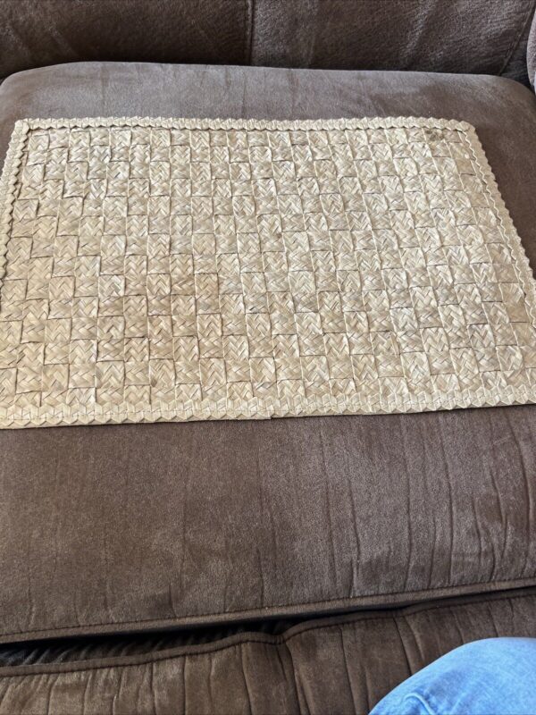 Placemats Boho Woven Wicker Basket Weave Rectangle Set Of 4