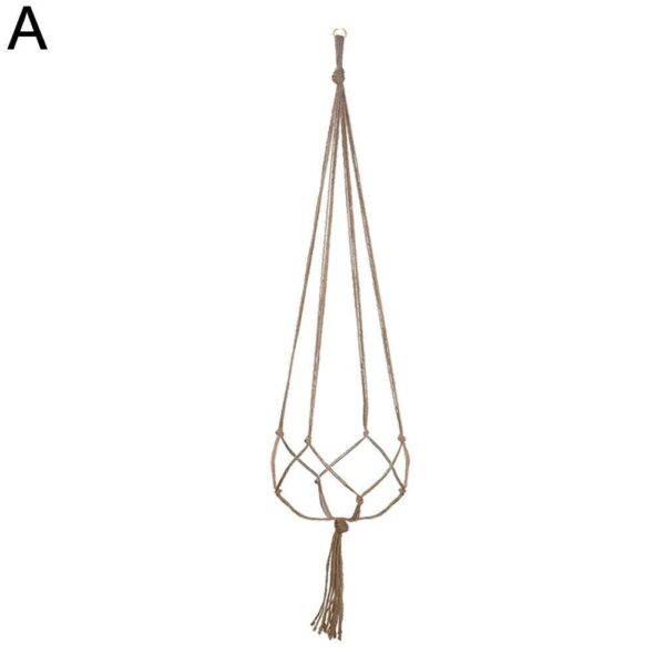 Plant Hanger Rope Macrame Hanging Planter Holder Basket Flower Pot Jute - Image 2