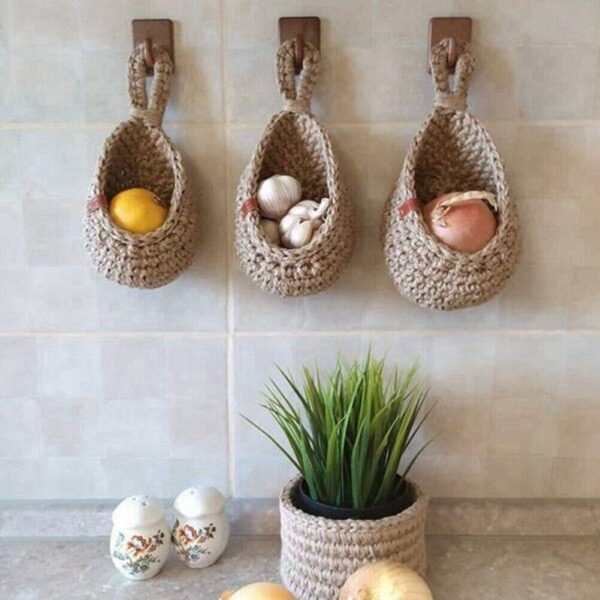 Potato and Onion Storage Basket for Pantry Boho Kitchen Decor Bohemian4667 - Image 6