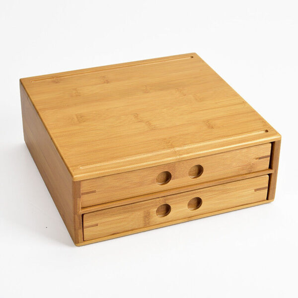 Pu'er Cake Box Bamboo Box For Pu'er Tea Storage Drawer For Tea Cabinet Tea Box - Image 4