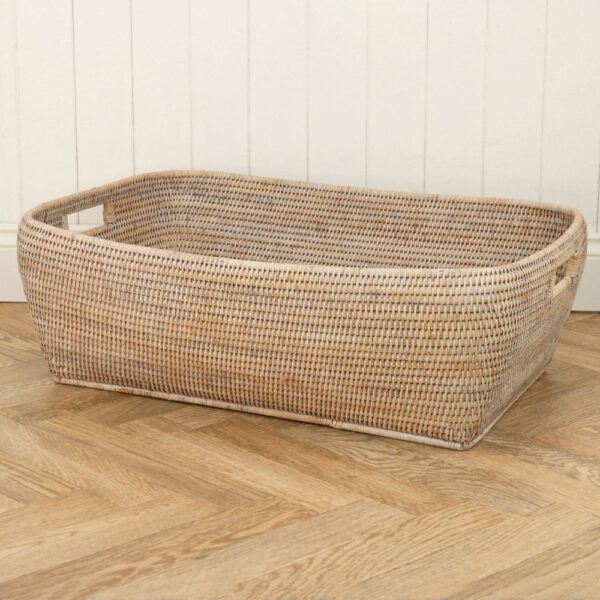 Purbeck Rectangular Rattan Storage Basket