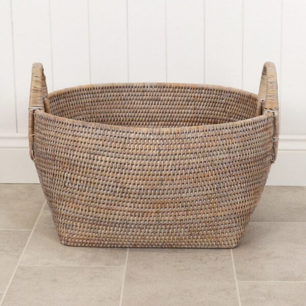 Purbeck Round Rattan Storage Basket