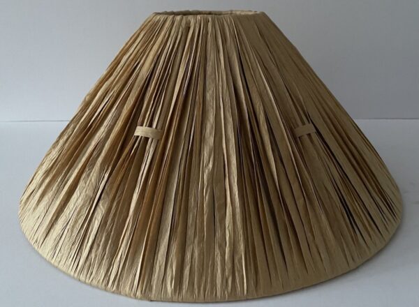 RAFFIA / RATTAN “Large” SHADE PERFECT FOR RARE BARSONY WHITE/BLACK LADY LAMPS - Image 2