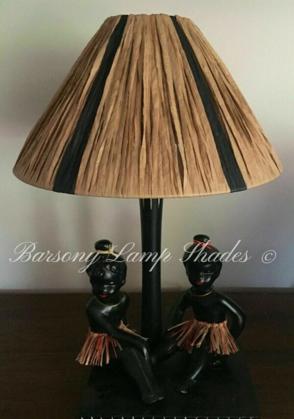 RAFFIA/RATTAN “MEDIUM SIZE” LAMPSHADE PERFECT FOR RARE BARSONY LADY LAMPS