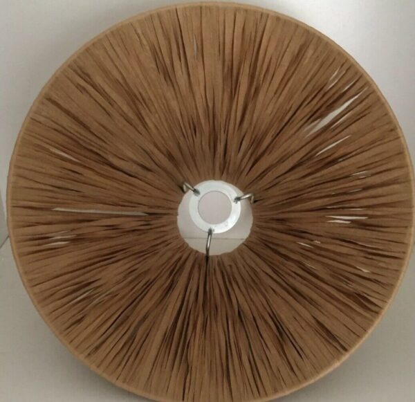 RAFFIA / RATTAN SHADE PERFECT FOR BARSONY WHITE/BLACK LADY LAMPS - Image 3