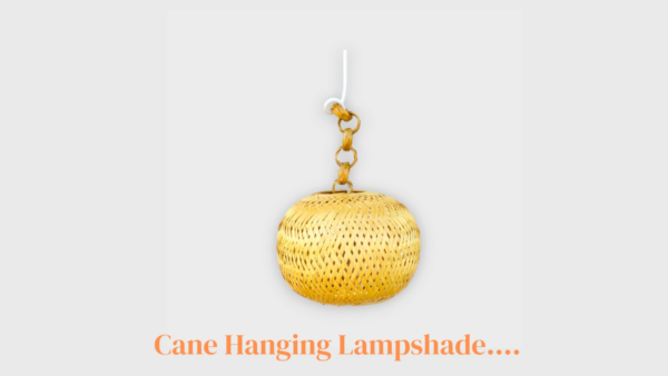 Rattan Hanging Lamp Shade Decoration Light Fixture Decorative Rustic Handmade - Image 2