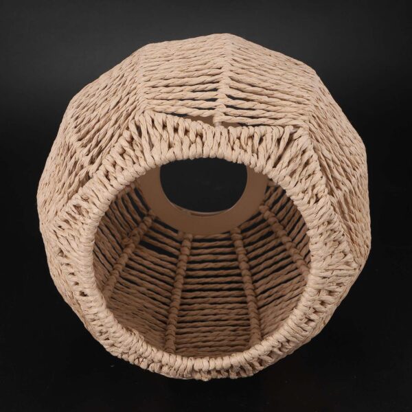 Rattan Lamp Cover Handmade Woven Chandelier Retro Lampshade8124 - Image 4