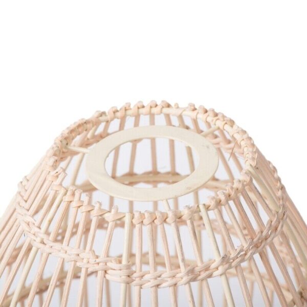 Rattans-Woven Lampshade Pendant Lamp Chandeliers Cover Hand-made Lampshades - Image 3