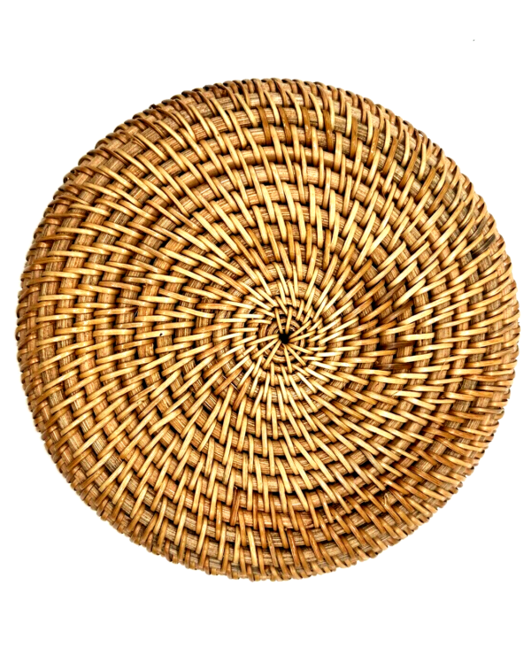 Round Tightly Woven Basket 7in dia x 1.5 in tall NEW - Image 5