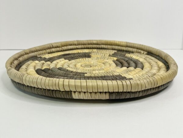 Seagrass Coiled Tray Basket Decor Boho Bohemian Round Wall Art Natural 13” - Image 2