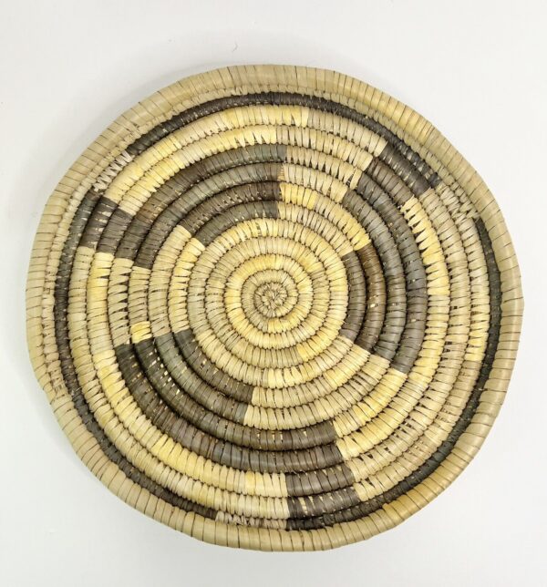 Seagrass Coiled Tray Basket Decor Boho Bohemian Round Wall Art Natural 13”