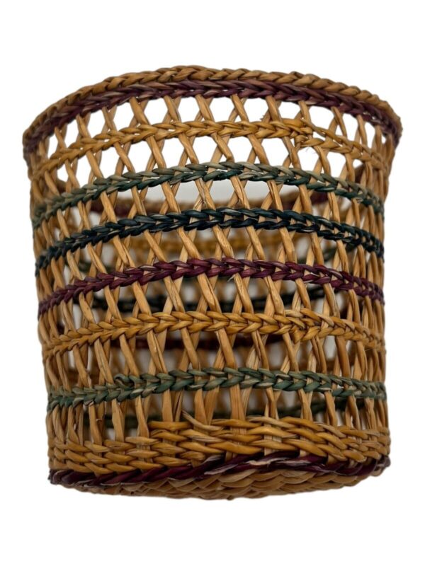 Set of 5 Vintage Handwoven Storage Baskets | Natural Fiber | 4.5” - Image 3