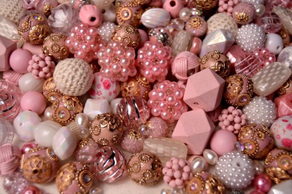 Shabby Chic Bead Mix by Lilah Ann Beads - Boho, Wood, Woven, Crystal - BM311 - Image 2