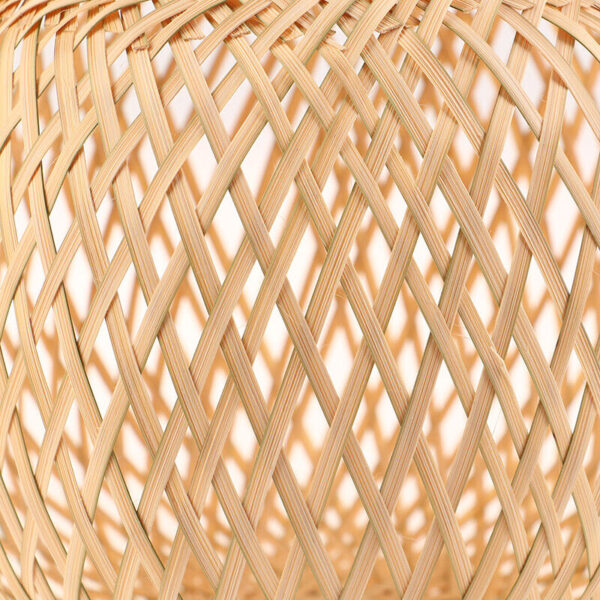 Shade Lamp Light Rattan Wicker Shades Woven Ceiling Cover Chandelier Lampshade - Image 5