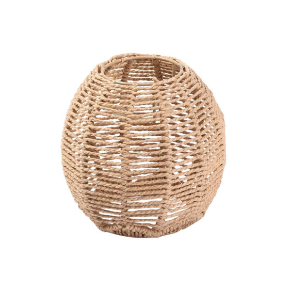 Simulated Rattan Lamp Cover Vintage Handmade Woven Lamp Shade for Bedroom - Image 6