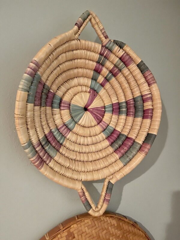 Southwestern Hand Woven Coiled Bowl Basket Wall Decor Boho