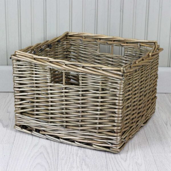 Square Antique Wash Wicker Storage Basket