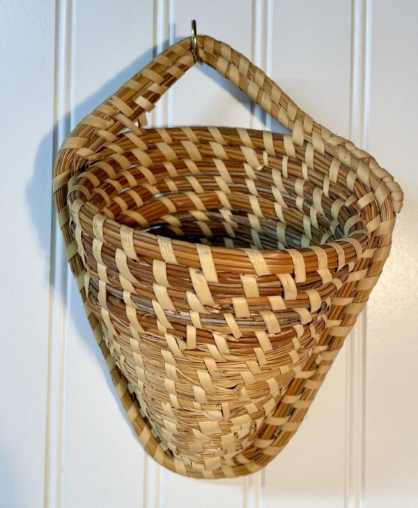 Sweetgrass Gullah Wall Hanging Pocket Basket Charleston South Carolina- Boho - Image 6