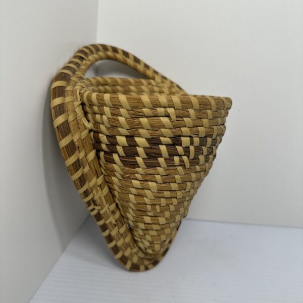 Sweetgrass Hanging Wall Basket - South Carolina Charleston Gullah - Image 3