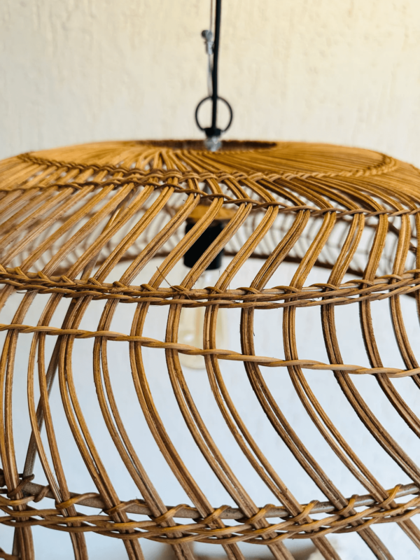 TESU Handcrafted Rattan Pendant Light for Living Room | Lamp Pendent Light | - Image 2