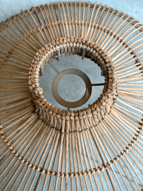 TESU Handcrafted Rattan Pendant Light | Sunshade Rattan Pendant Lampshade | - Image 3