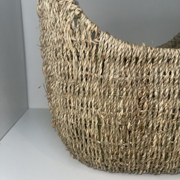 Thirty-One woven wicker basket Small Magazine Holder Boho bathroom - Image 3