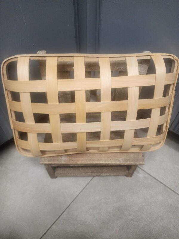 Tobacco Wood Woven Decorative Shallow Basket Decorative Wall And Craft Decor - Image 4